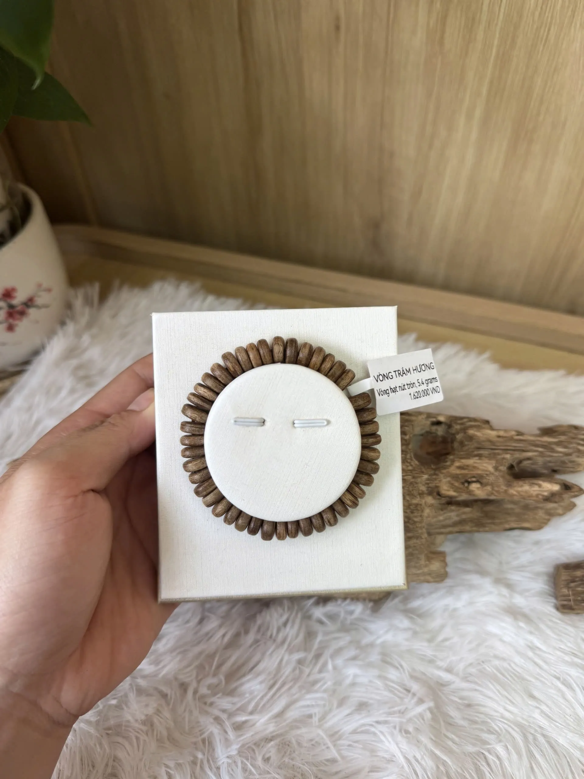 Natural Vietnamese Agarwood Button Bead Bracelet – Kien Oud Feng Shui Jewelry